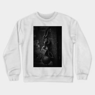 Locked In Time In Black And White Crewneck Sweatshirt